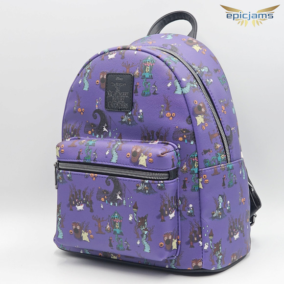 Loungefly Disney Nightmare Before Christmas Halloween Town Backpack New main image 4